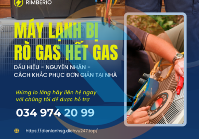 Máy lạnh bị xì gas, hết gas