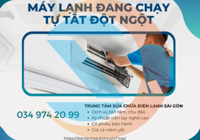Máy lạnh đang chạy tự tắt đột ngột